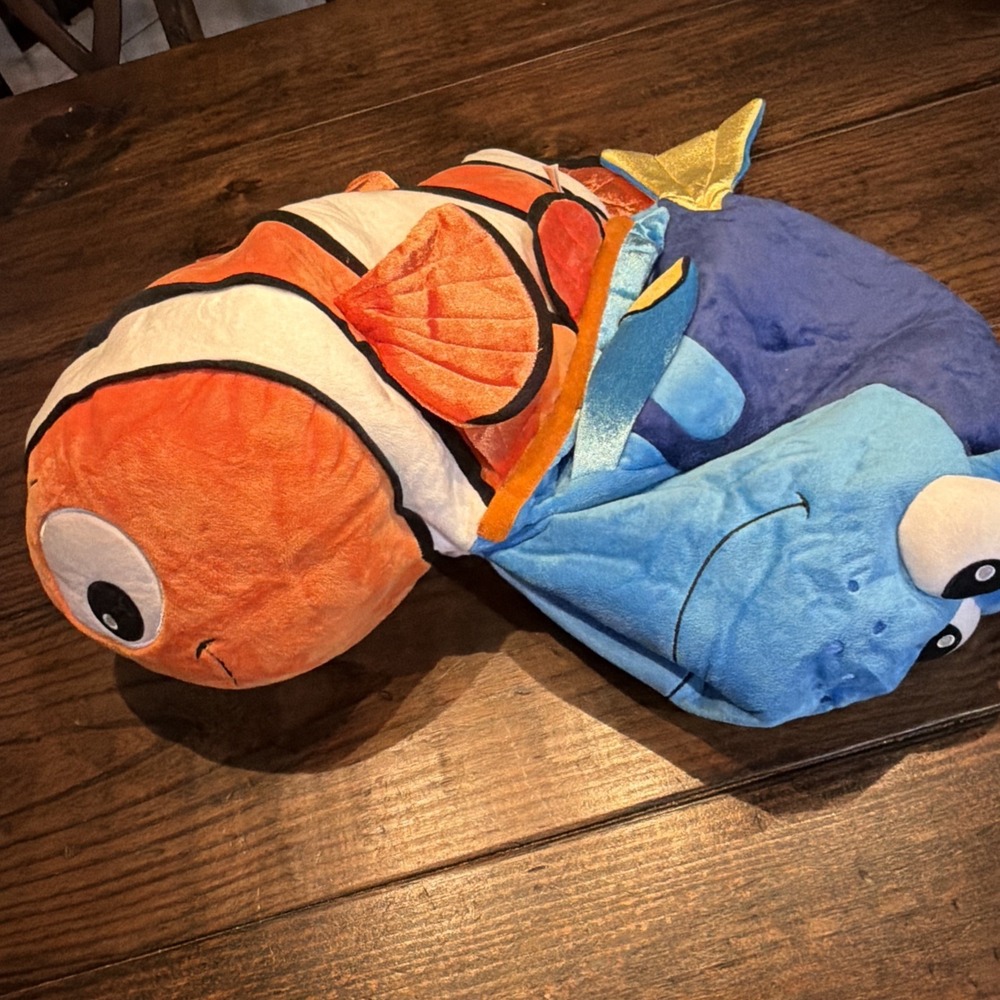 Disney Parks Flipz Finding Nemo and Dory Reversible Flip Plush Toy Large 22"